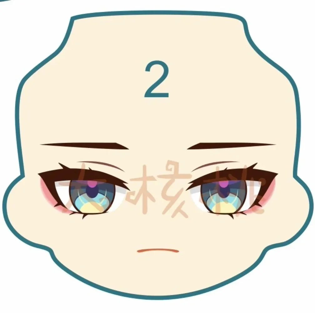 Лицевая наклейка на лицо рука Мэй Ob11 Ob22 ГСК Водные Наклейки панель кукла ручной