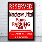 Манчестер United Ретро винтажный жестяной знак Бар Паб домашний металлический постер Настенный декор для фанатов Манчестера