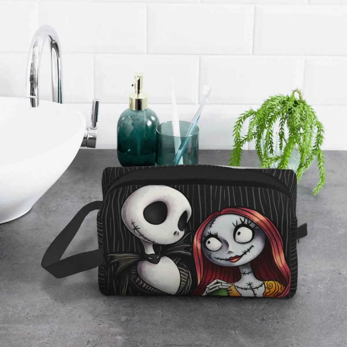 Рождественская косметичка Тима Бертона на заказ Хэллоуин череп Джек Салли