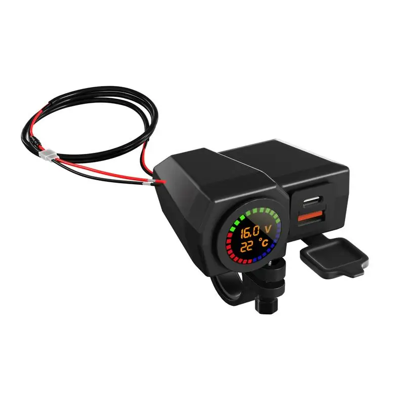 

USB Автомобильное зарядное устройство для мотоцикла адаптер для зарядного устройства с быстрым разъемом и выключателем питания водонепроницаемое Зарядное устройство USB для быстрой зарядки