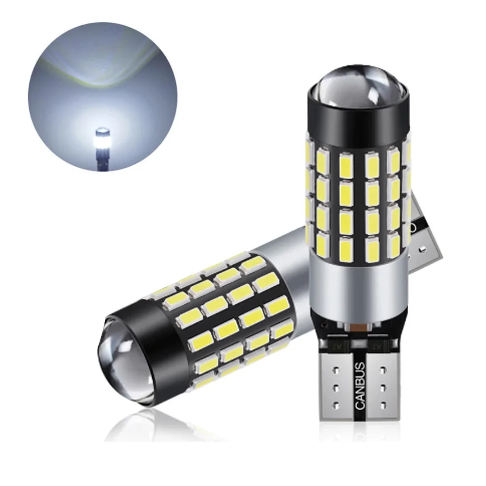 

Светодиодсветодиодный лампы W5W T10, 2 шт., Canbus 3014, чип 54/30 SMD, лампы для экстремальной яркости, для парковки автомобиля, задняя фонарь