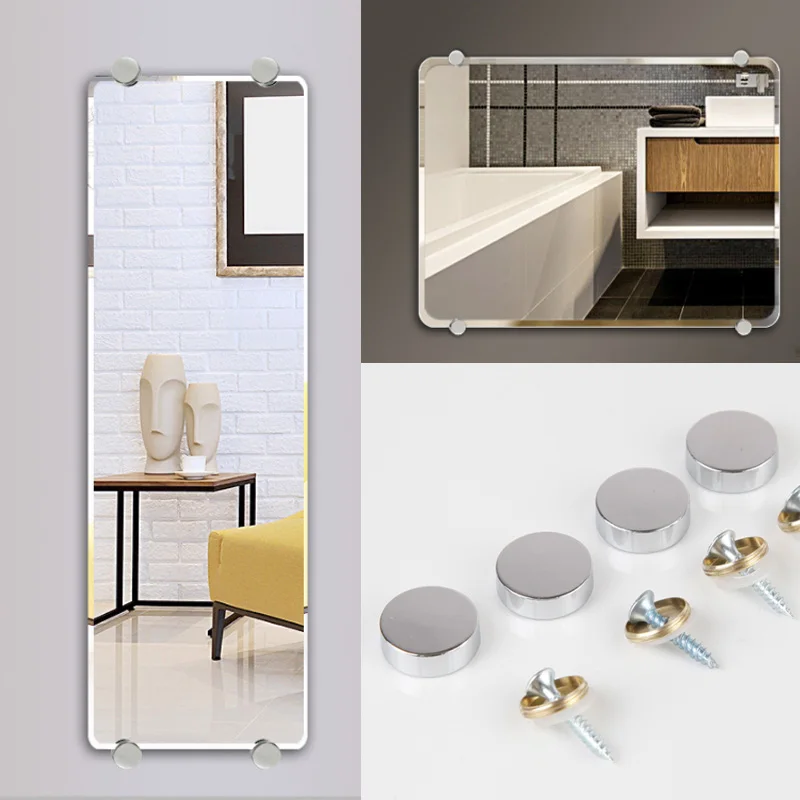 

4 шт., стеклянная пряжка с фиксированным слоем, стеклянный держатель для ногтей, держатель для шкафа, шкафа, доски с деревянной разделительной доской, держатель для зеркала в ванной комнате