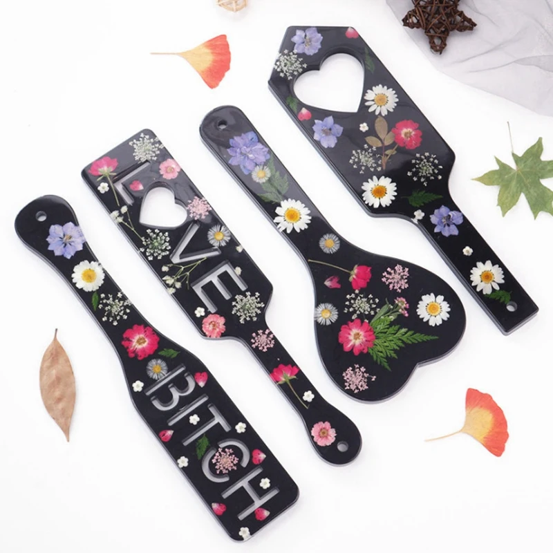 DIY кристаллическая форма для эпоксидной смолы лопасти ракетка зеркало