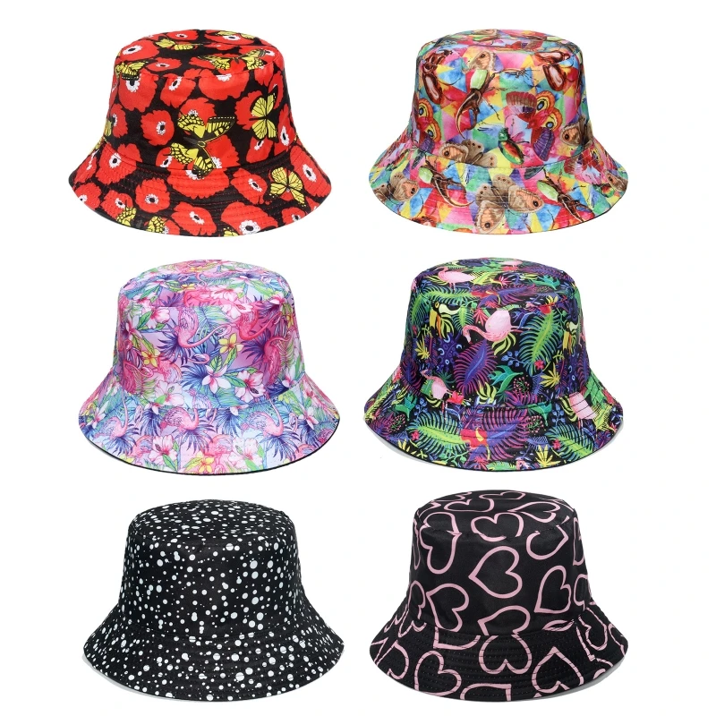 

Шляпа в горошек, двусторонняя, ветрозащитная