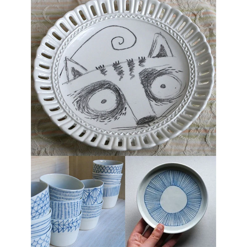 Керамические разноцветные карандаши с искусственной глазурью |