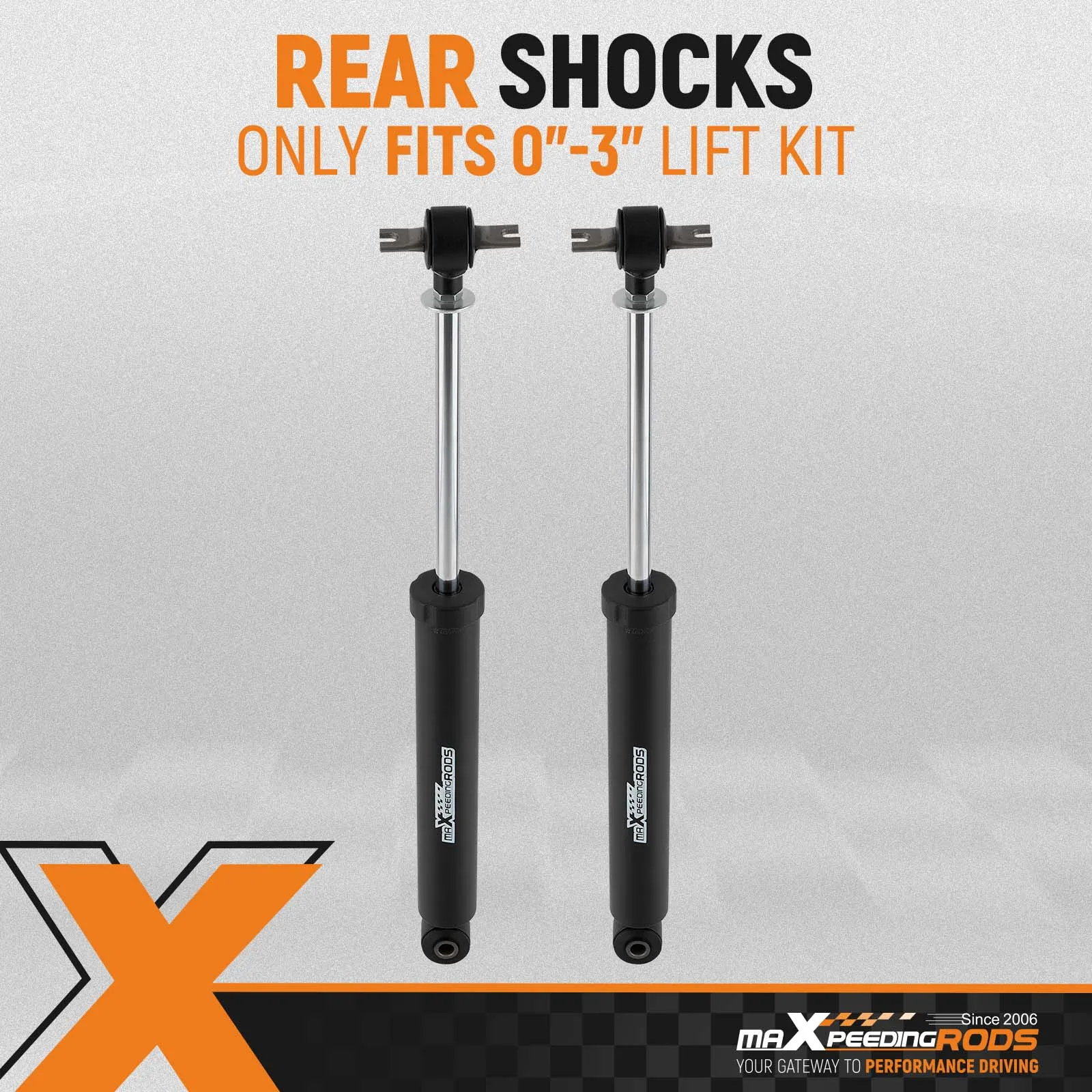 Задние азотные амортизаторы для Jeep Wrangler JKU 4-дверные 2007-2018 гг.