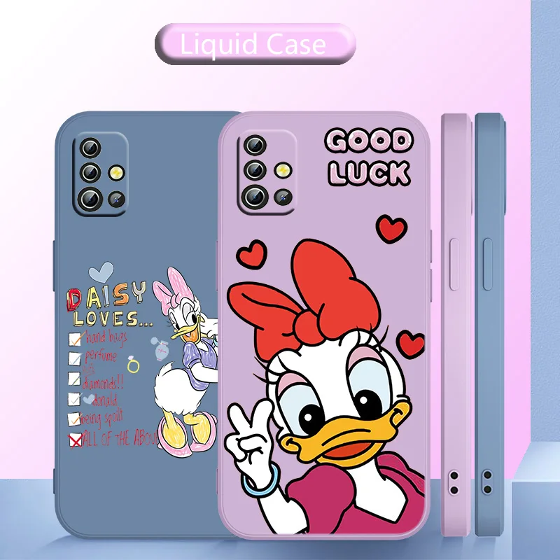 

Donald Duck who loves to take pictures Phone Case Liquid Rope For Samsung A13 A21S A22 A31 A32 A33 A42 A51 A52 A53 A71 A72 A73