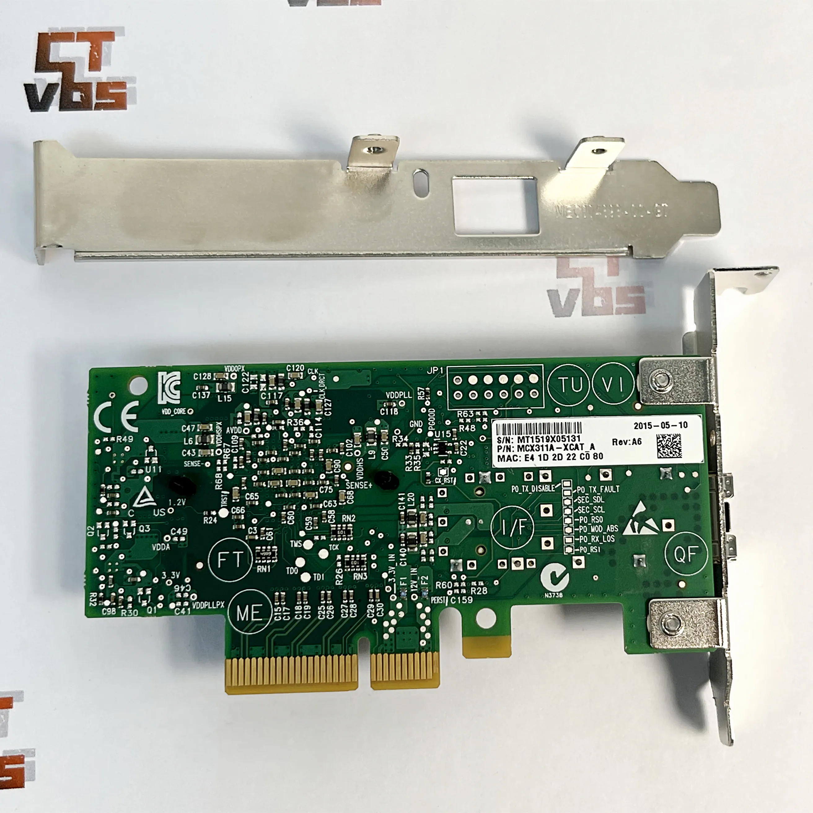 Mellanox MCX311A-XCAT ConnectX-3 EN 10G Ethernet CX311A 10GbE SFP+ PCIe NIC Server Adapter
