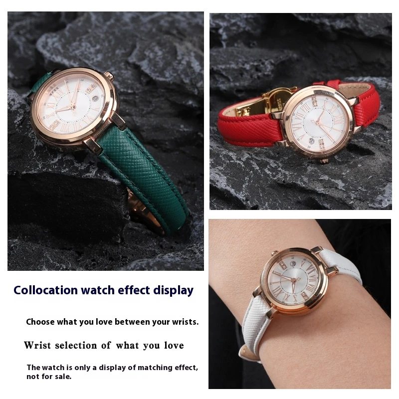 Для Casio SHE-3034/4029 Little Red Watch Series женский кожаный ремешок SHE-3034 мягкий удобный