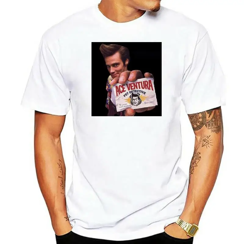 

New Ace Ventura Pet Detective 90's Movie Men's Black T-Shirt Size Cool Casual pride t shirt men Unisex New Fashion tshirt