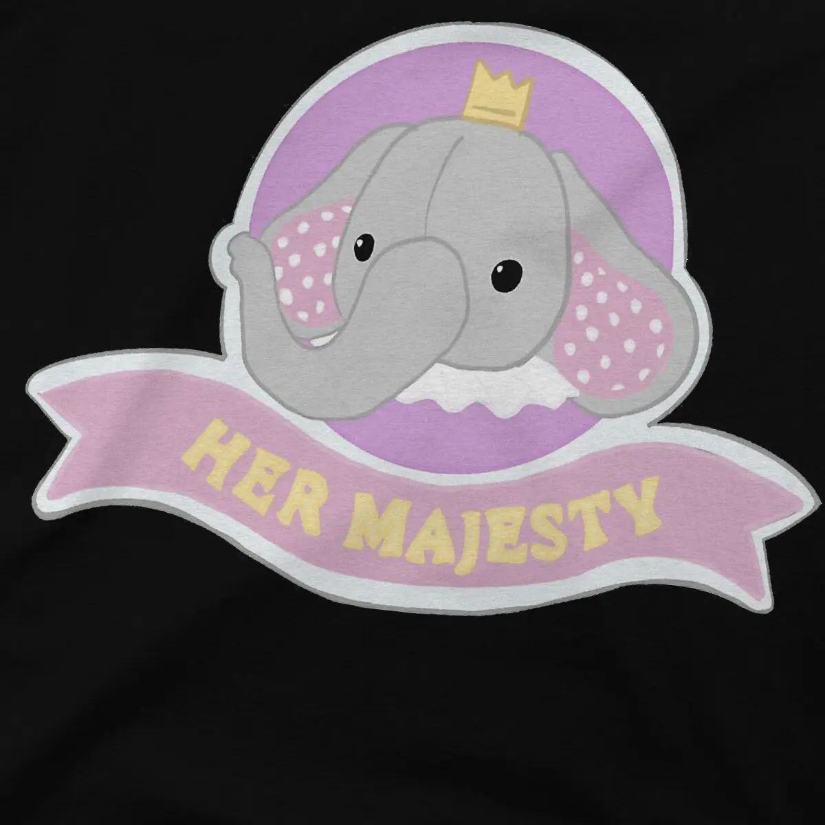 Футболка мужская базовая с круглым вырезом и принтом слона