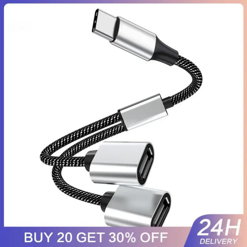 

C OTG кабель адаптер для телефона с 3 портами концентратор 2 в 1 USB к двойному Type-C PD зарядный дата-провод для Macbook Samsung Huawei