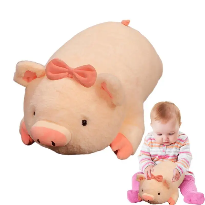 

Плюшевая свинья, мягкие игрушки, розовая Лежащая набивная плюшевая Милая лежачая игрушка в виде животного, плюшевые игрушки для девочек и мальчиков всех возрастов, отличный день рождения