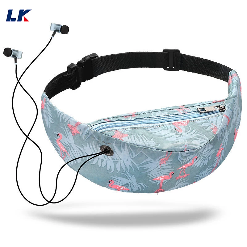 

3D Colorful Print Waist bag Men Women Fanny Packs Hip Belt Bags Money Travelling Mountaineering Mobile Phone Bag Running Bag