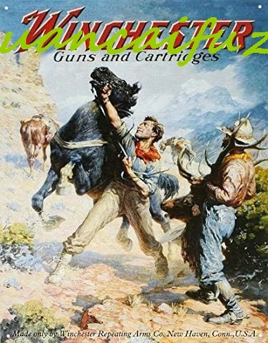 Винчестер Пистолеты и картриджи Ковбои Кафе Настенный декор Уникальные таблички