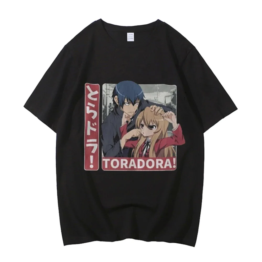 Фото Футболка Toradora Taiga Ryuuji Aisaka Takasu, милая аниме-футболка, подарок, высокое качество, 100% хлопок. №1