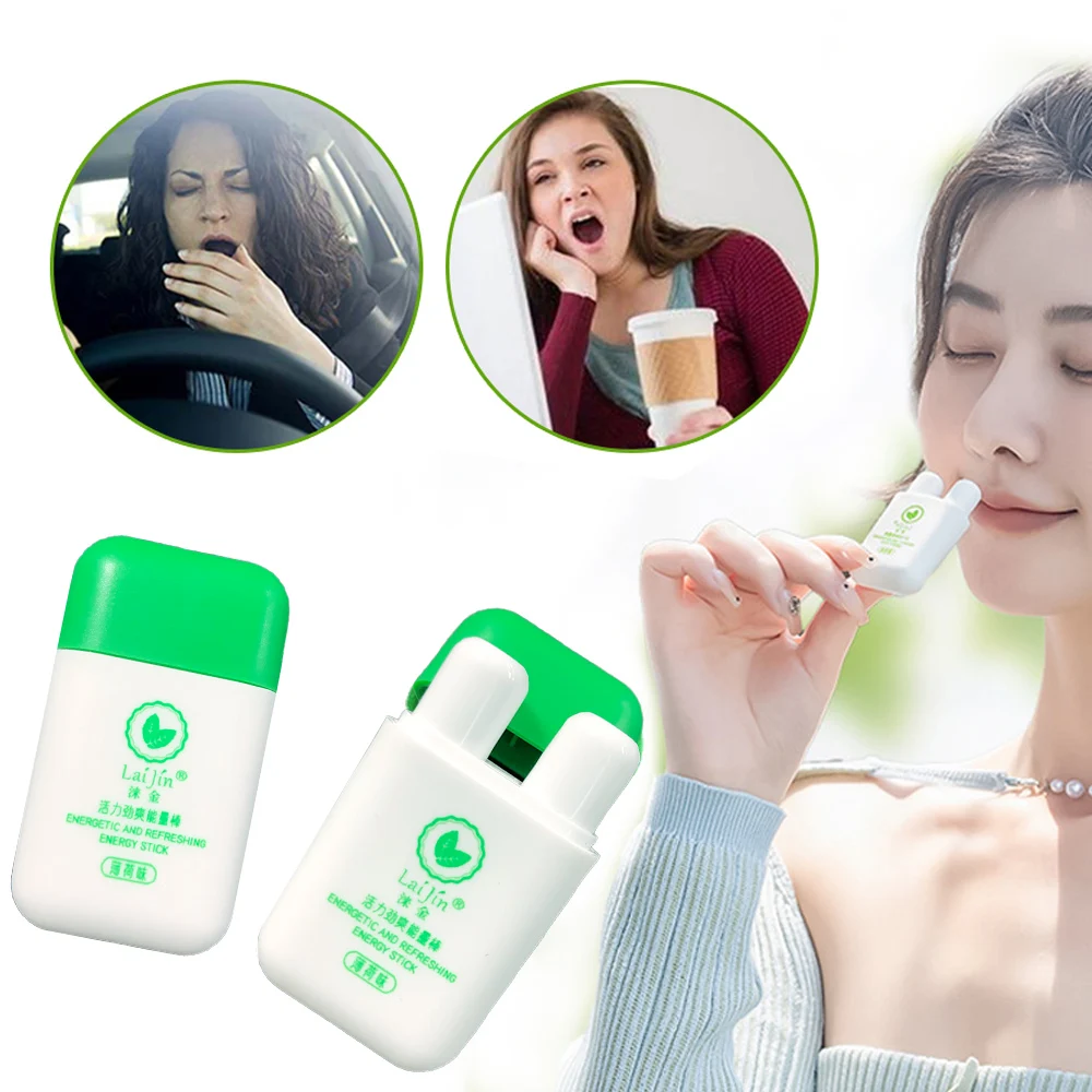 

Nasal Inhaler Mint Nasal Essential Oil Menthol Inhaler Relieve Rhinitis Fatigue Refreshing Artifact Thailand Aromatherapy Spray