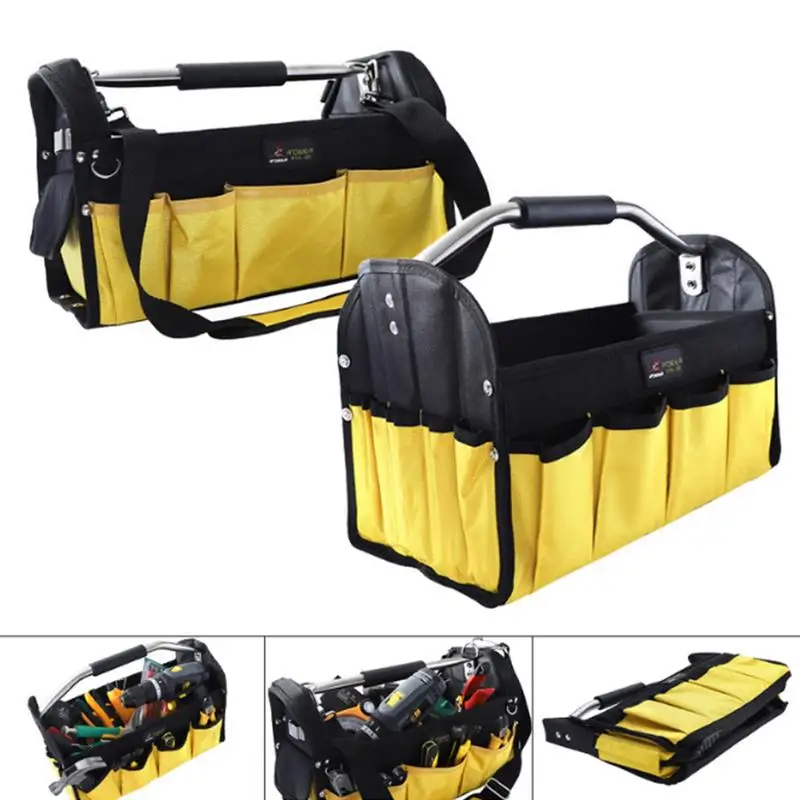 

Portable Tool Bag Electrician Tool Handbag Tools Storage Tote Bag Electrician Screws Nails Drill Holder Box Hardware Organizer