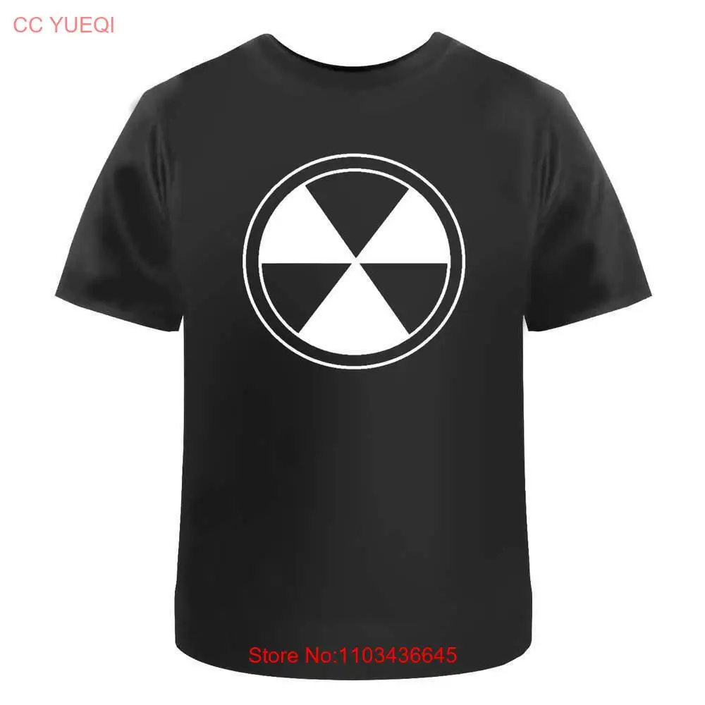 Мужские/женские хлопковые футболки с радиоактивной символикой (TA030075)