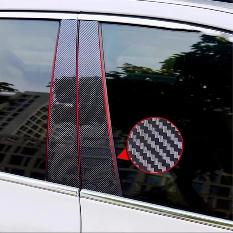 6 шт., наклейки на Автомобильные стойки для окон и дверей Geely Coolray Proton X50 2019 2020 2021 2022 2023