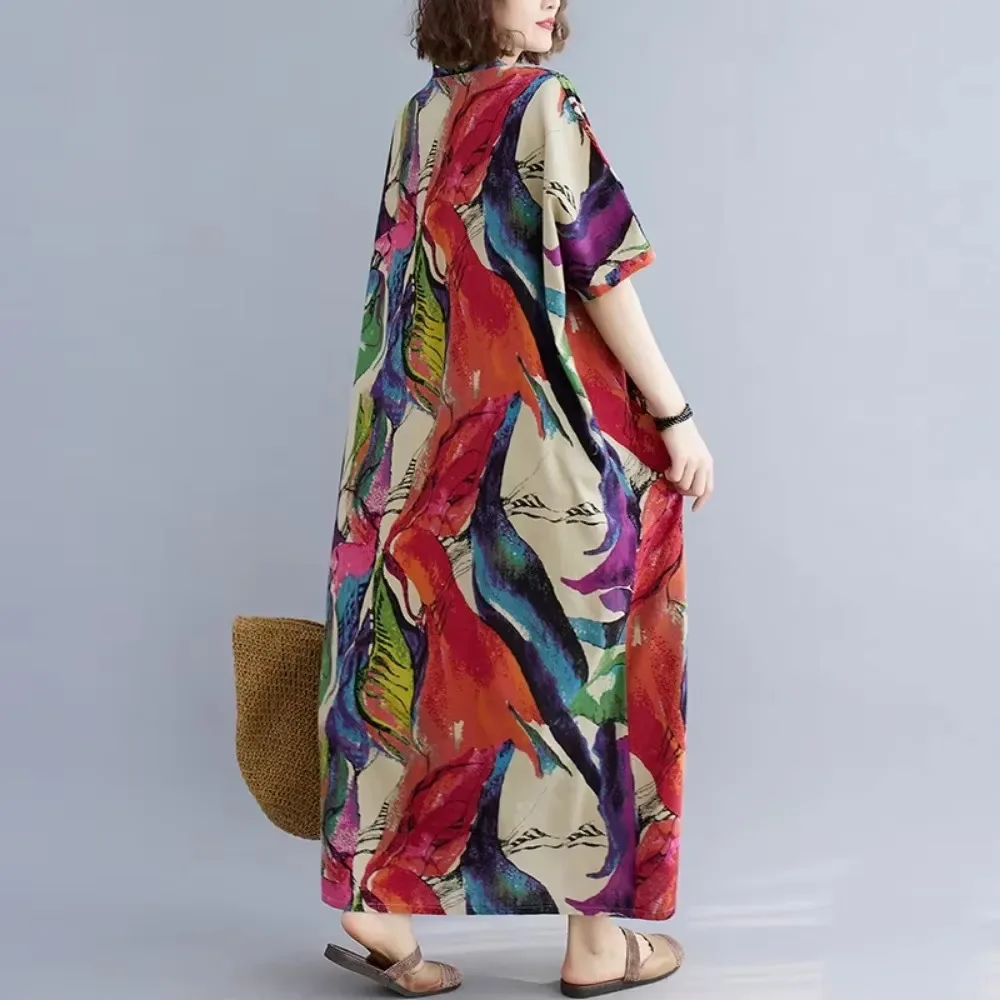 Этнический стиль винтажные элегантные уличные платья в стиле Харадзюку летнее