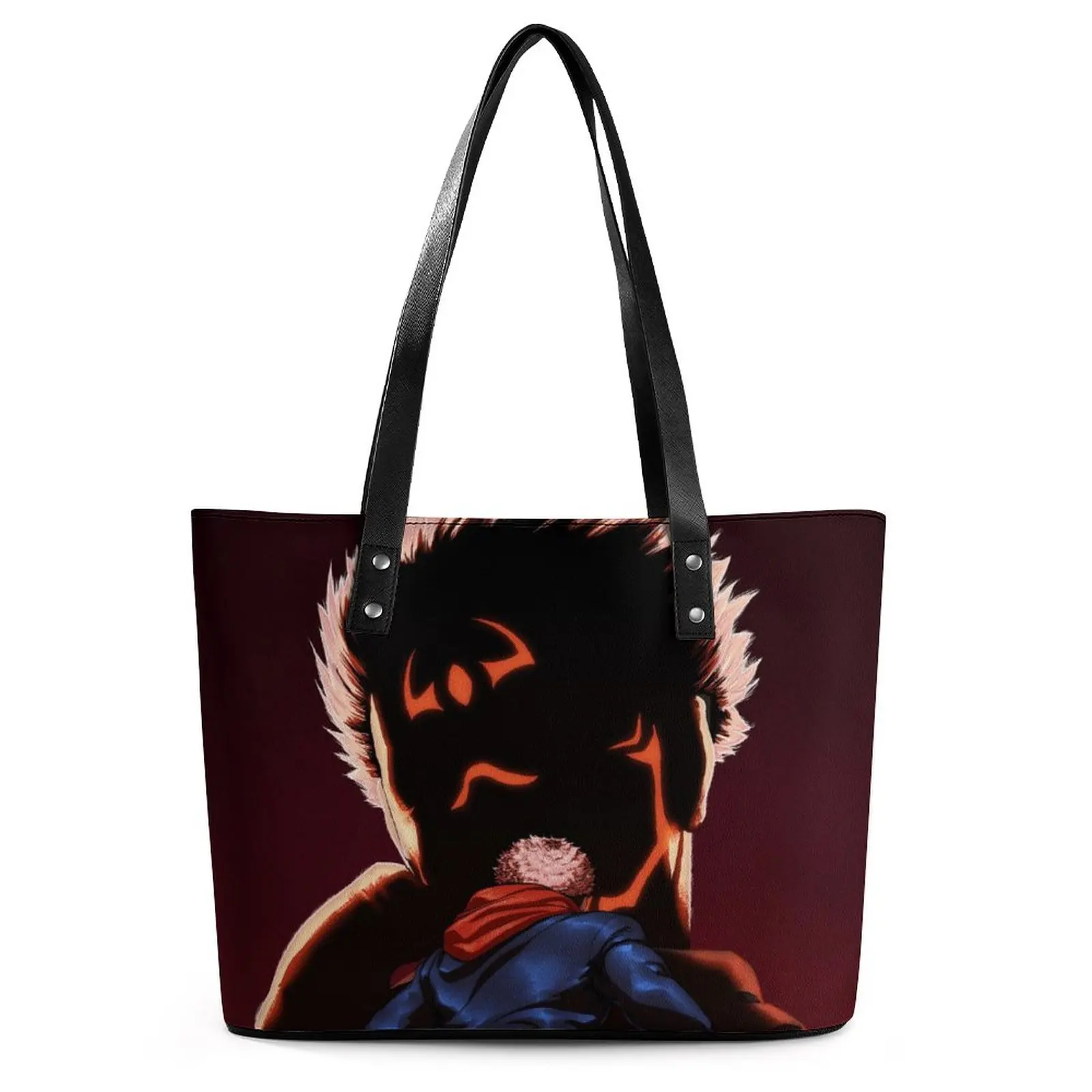 

Jujutsu Kaisen, сумки Yuji Itadori Vs Sukuna Y2k, сумка через плечо, сумка-тоут из искусственной кожи, Женская пляжная сумка с ручкой и принтом