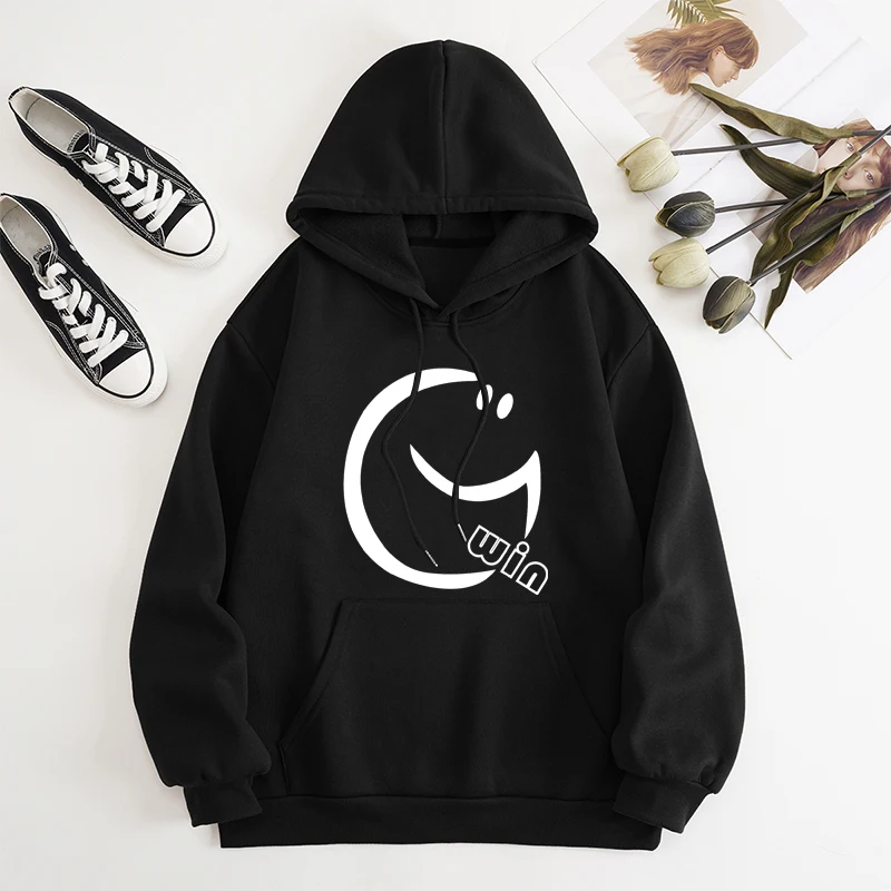 

Autumn/Winter2023 New Fashion Long Sleeve Printed Hoodies Front Pocket Inside Fleece Pullover Sweater Sweatshirts Hip Hop Unisex