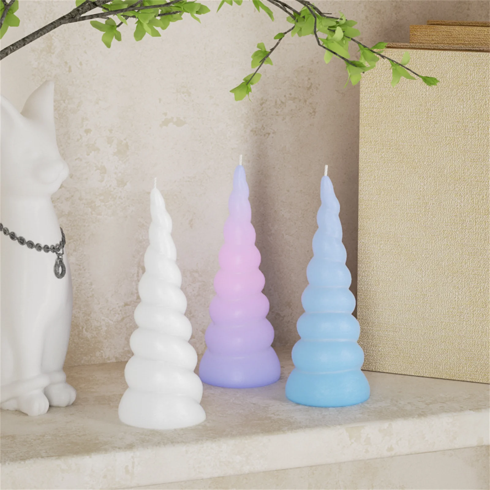 Силиконовая форма для свечей в виде рождественской елки