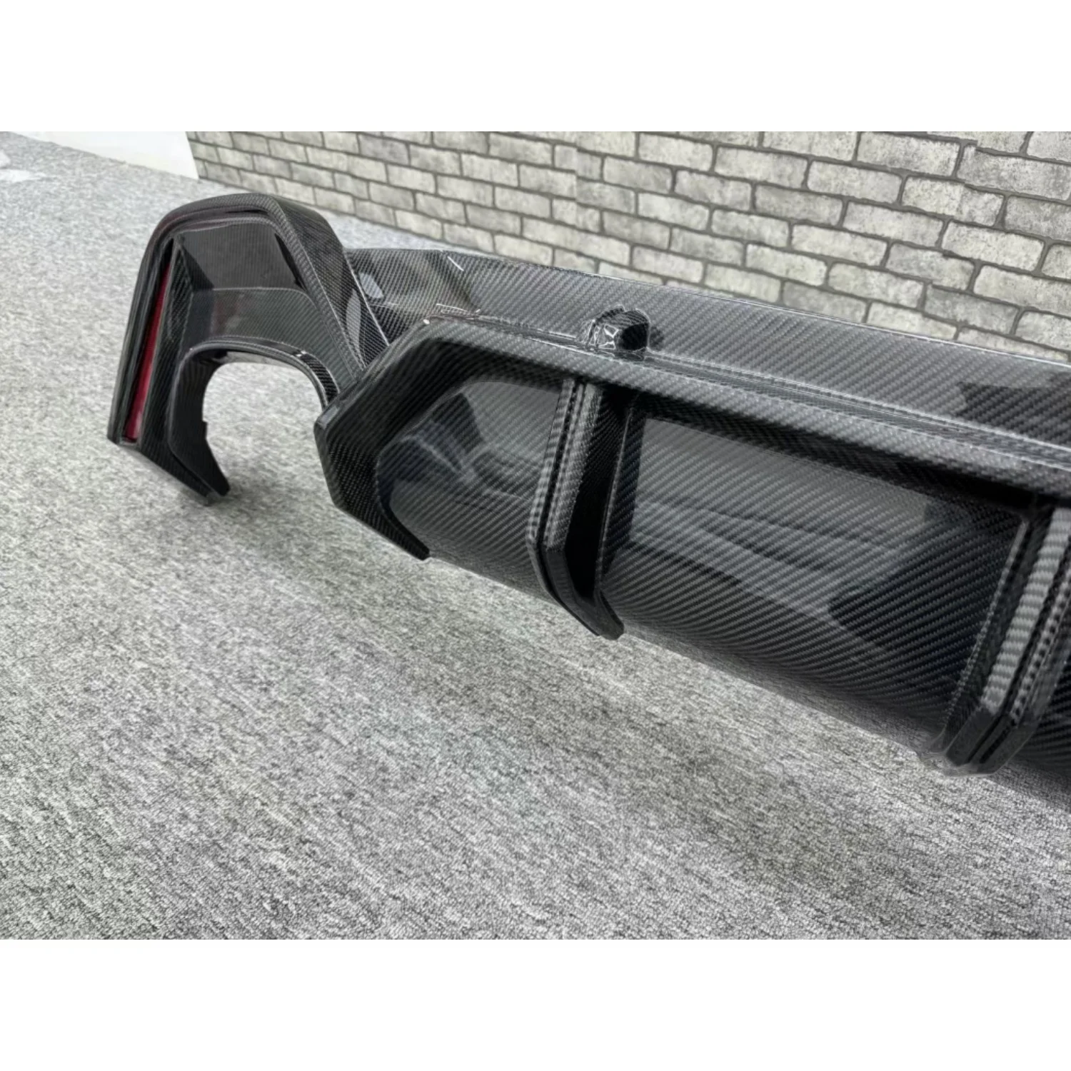 Автомобильный сепаратор заднего бампера для Audi C8 RS6 ABT диффузор из углеродного