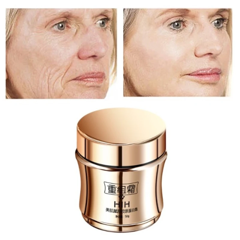 

Collagen Face Cream Remove Dark Spots Whitening Brightening Moisturizing Anti-Aging Reduce Wrinkles Firming Facial Cream 50g