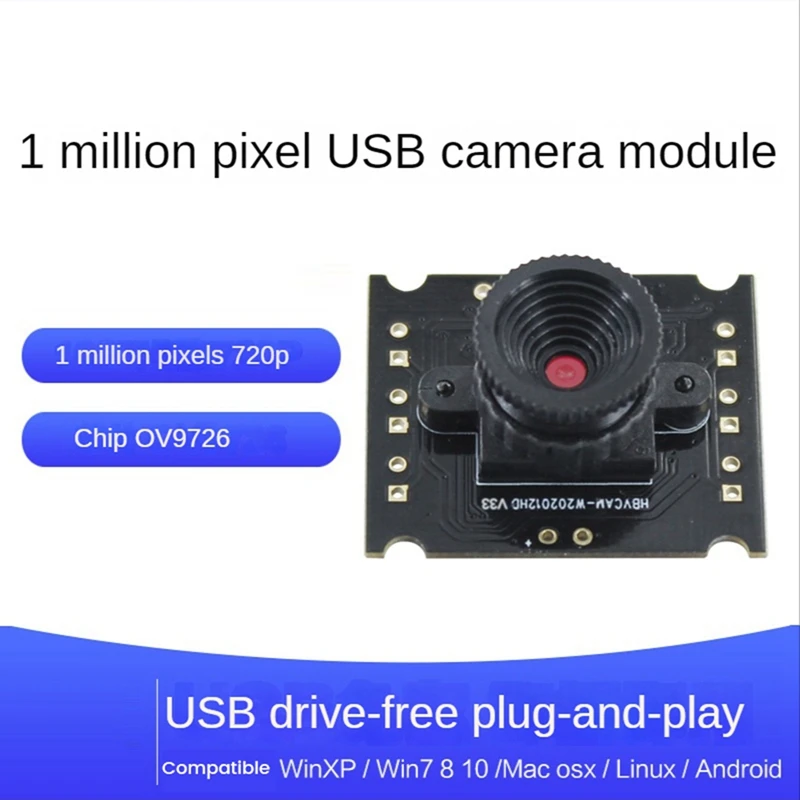 Модуль камеры OV9726 USB модуль 1 м Pixes Бесплатный драйвер CMOS датчик зрение фокусное