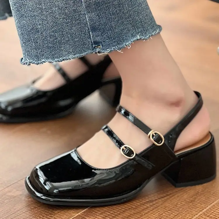 

Casual Pure Color Sandals Woman Party Design 2022 Summer Basic Non Slip Elegant Beach Shoes Ladies Hollow Out Slim Shoes Chic