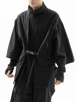 whyworks 19ss ninja style black taoist robe 3m scotchgard waterproof lightweight jackets kimono coat tech wear dark wear
