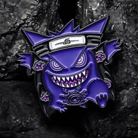 cartoon purple monster enamel pin horror gothic elf metal brooch accessorie fashion lapel backpack pins badge jewelry gift