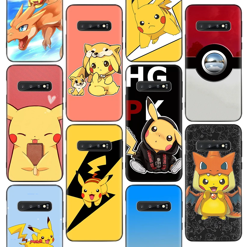 

Pikachue Pokemons Anime Phone Case For Samsung Galaxy S10 Plus S20 FE S21 S22 Ultra S10E S8 S9 + S7 Edge J4 Housing Shell Coque