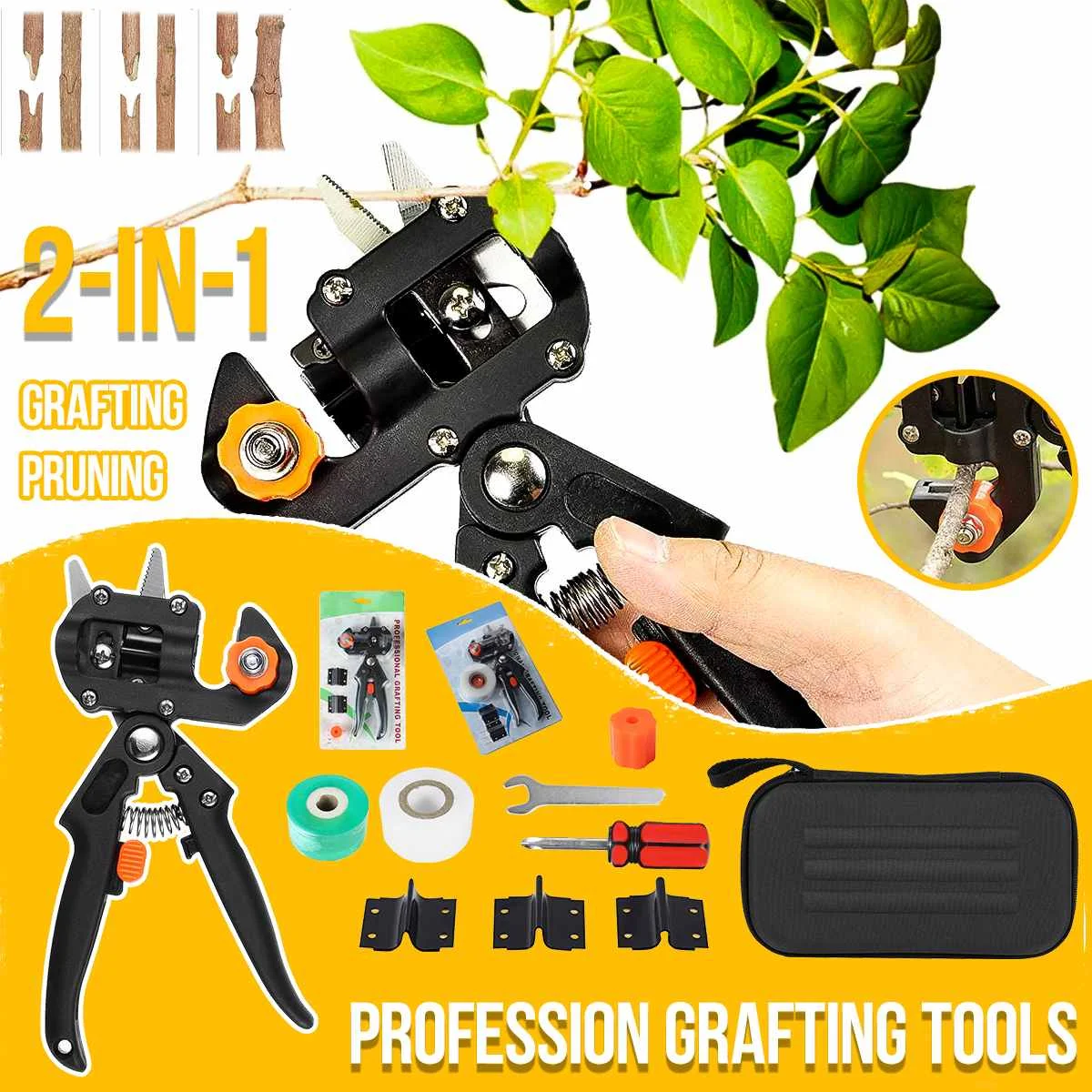 

Grafting Pruner Garden Tool Branch Cutter Secateur Pruning Plant Shears Boxes Fruit Tree Scissor Chopper Vaccination Cut Set