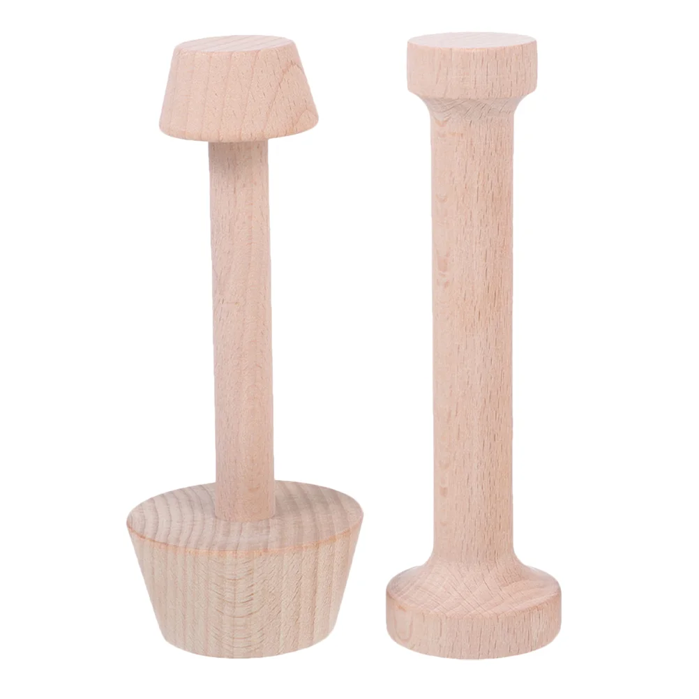 

2pcs Home Bakery Pastry Tamper Pusher Wooden Tart Tamper Tart Shell Molds Tart Baking Molds Tart Pastry Tamper