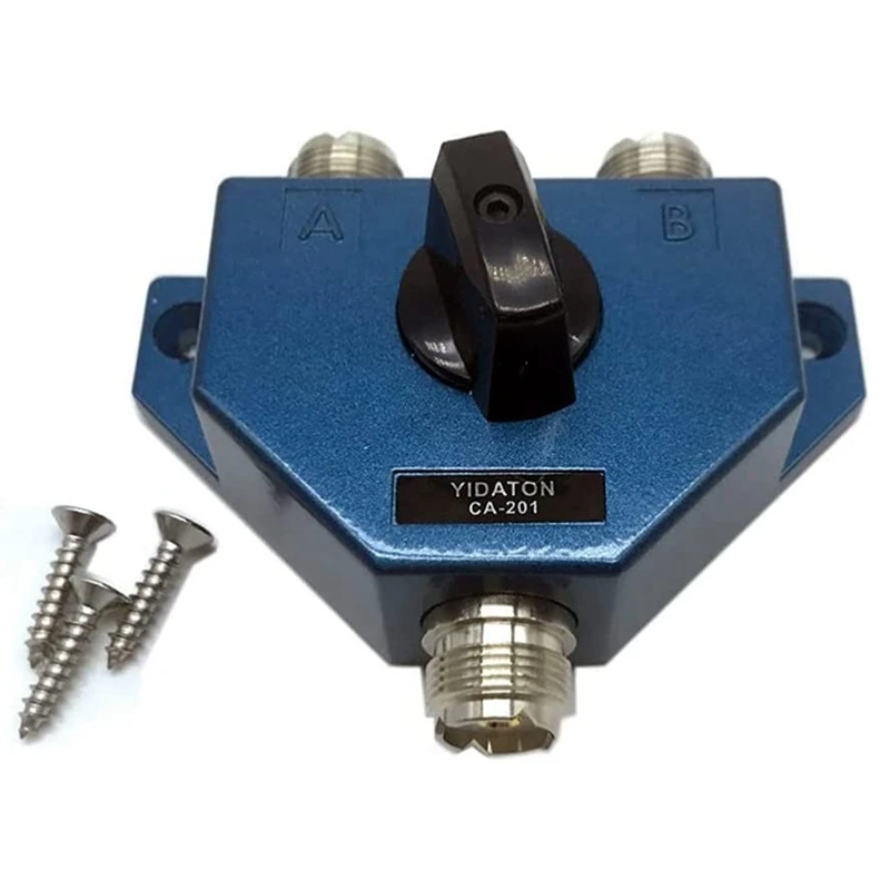 

CA-201 Antenna Switcher UHF Manual Aerial Female Connector Adapter Converter CB Radio Antenna Coax Switch 1.8-600Mhz