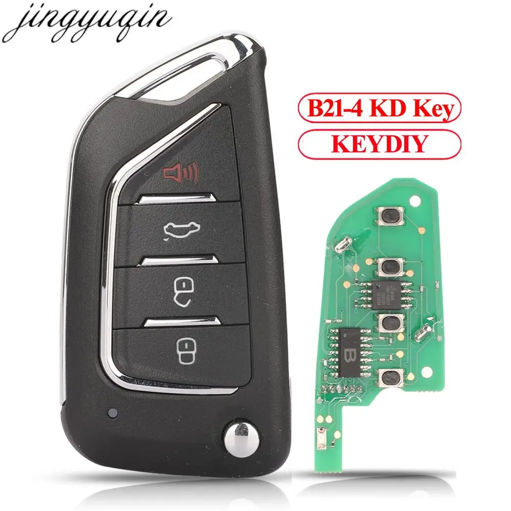 

Jingyuqin B21-4 KEYDIY B Series For KD900/URG200/KD MINI/KD-X2 Master Universal 4 Buttons Remote Control Smart Car Key