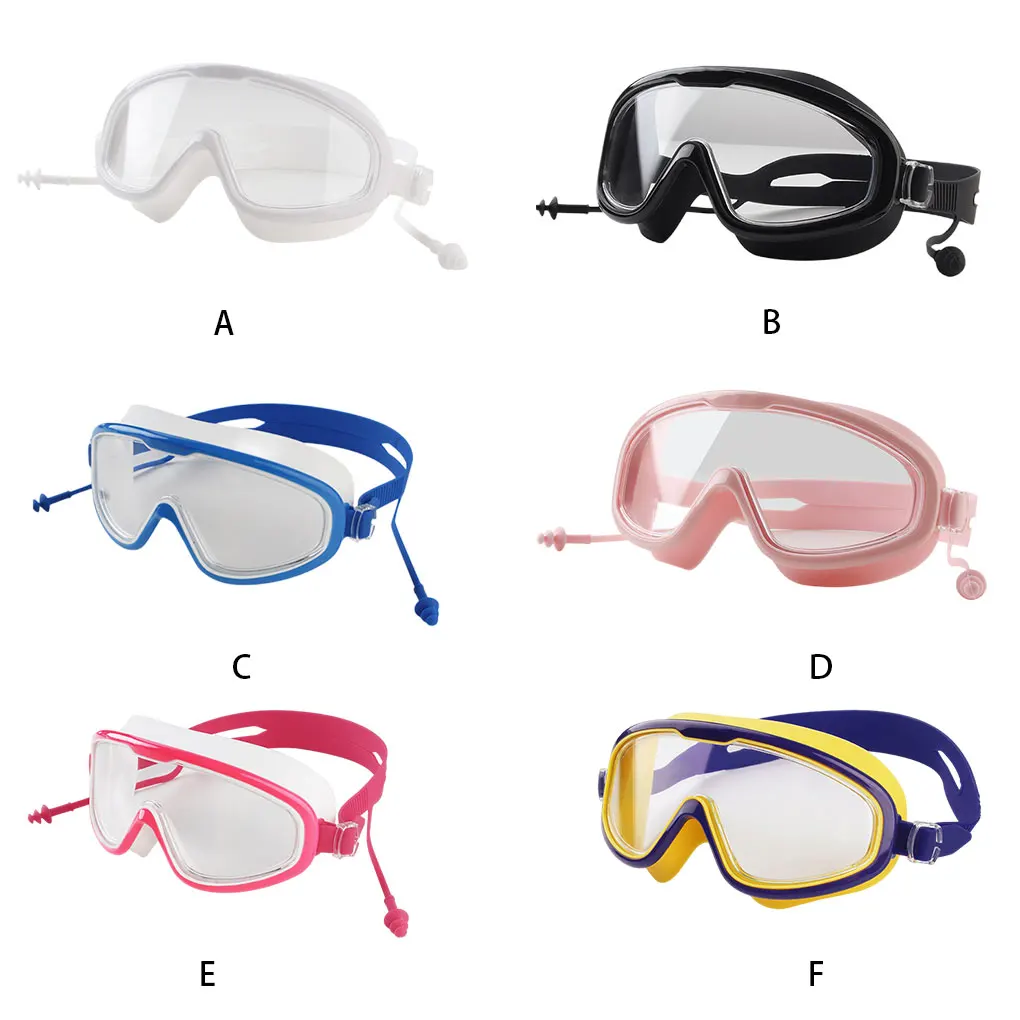 

Swimming Goggles with Elastic Strap Silicone Glasses Waterproof HD Lens Eyeglasses Portable Eyewear Swim for Competition