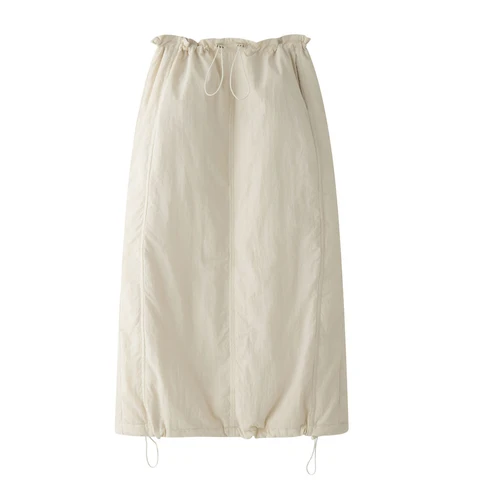 2024 женские зимние юбки, эластичные юбки с высокой талией 90, белый утиный пух, женские облегающие длинные юбки трапециевидной формы, уличная одежда Faldas Femme