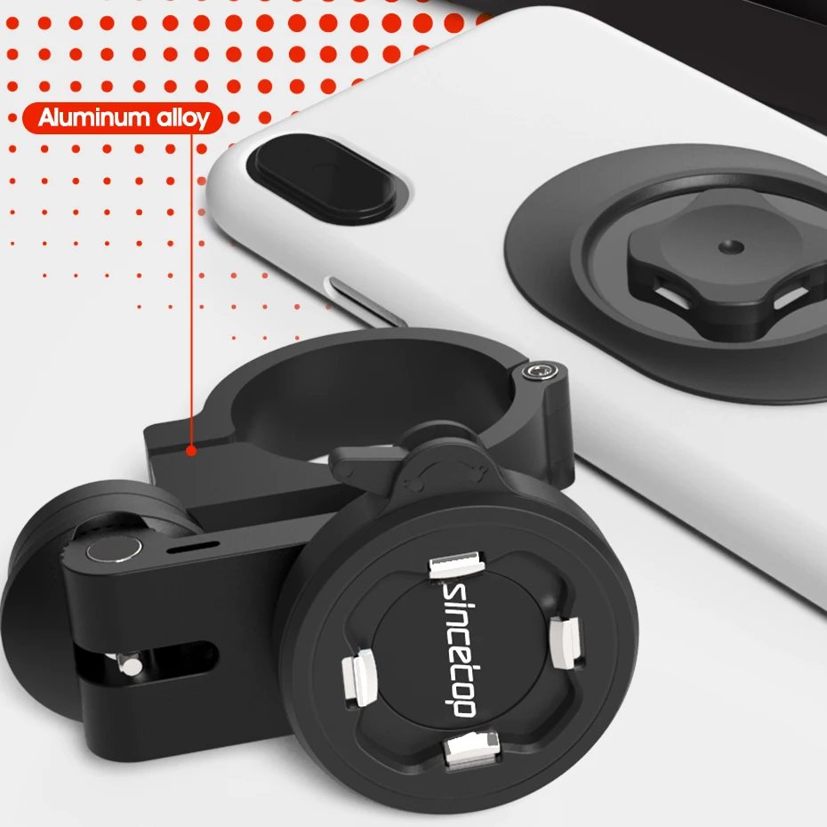 Universal Motorcycle Bike Phone Holder Mountain Bike Moto Aluminum Quick Release Mount Bicycle Stand Handlebar Bracket 2ND gen