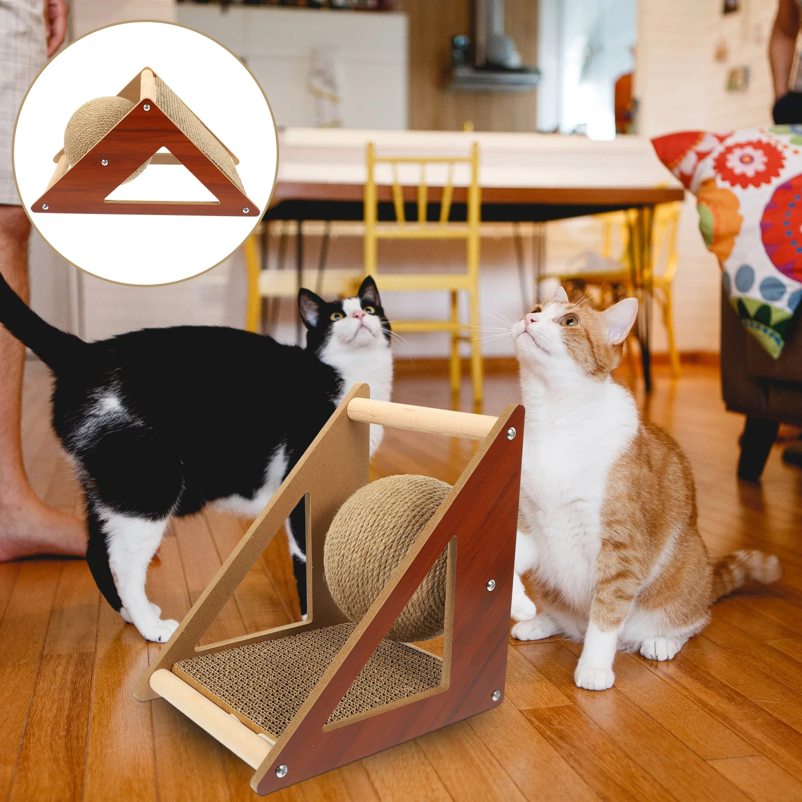 

Cat Scratching Post Kitten Scratcher Household Ball Scratch-resistant Board Daily Funny Pet Accessories