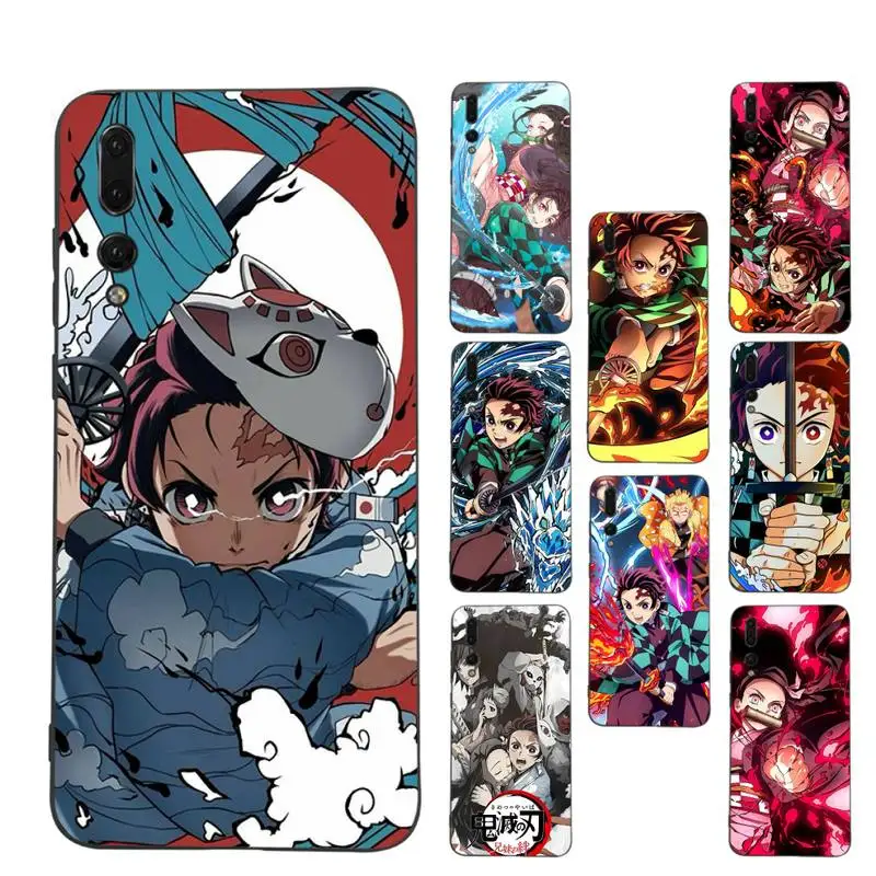 

RuiCaiCa Japan Anime Demon Slayer Phone Case Soft Silicone Case For Huawei p 30lite p30 20pro p40lite P30 Capa