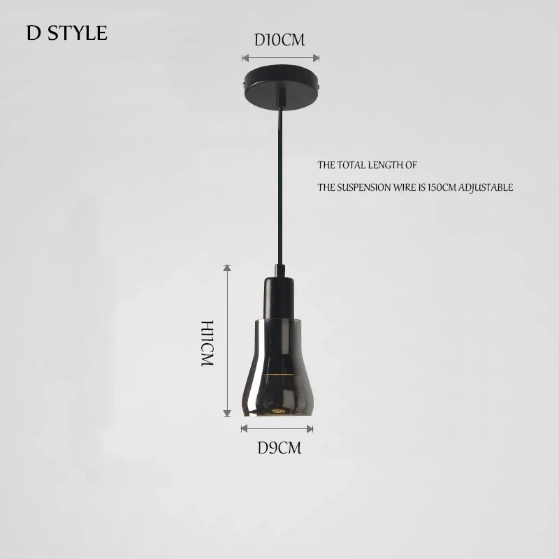 

Wongshi дымчато-серый стеклянный подвесной светильник