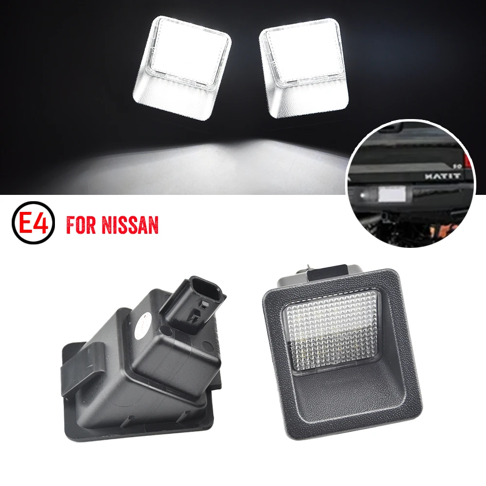 Лампа для Nissan Titan A61 2016-2019 Frontier(D41) 2022- 26510-EZ00A с номерным знаком цвет белый без ошибок