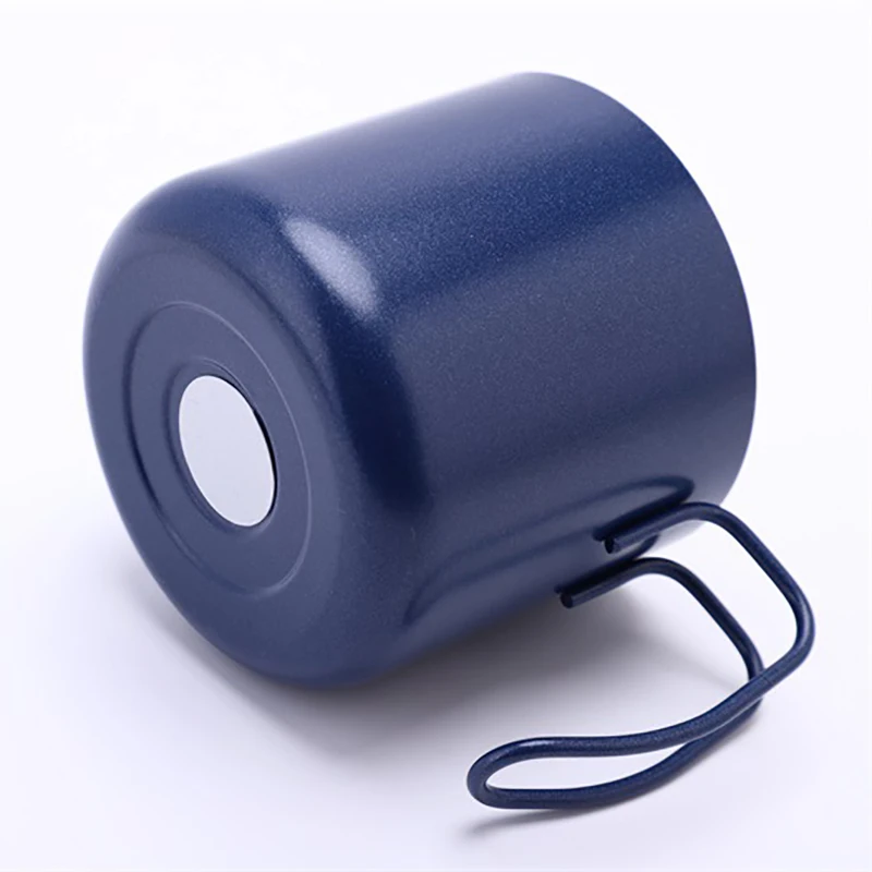 

Portable Coffee Cup Mug Splash Proof Thermos Cup 350ml Stainless Steel Handle Mug Wholesale Drinkware Creative With Lid