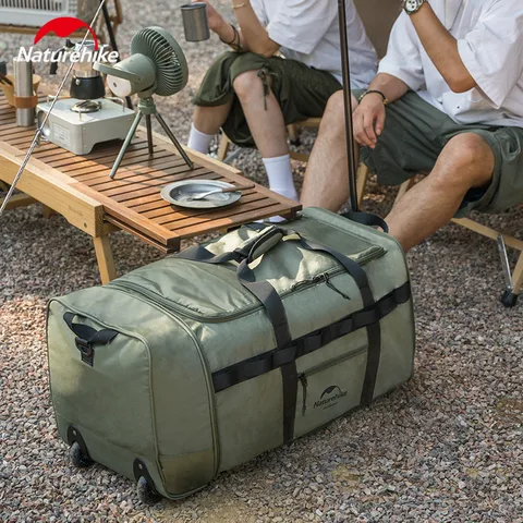 Naturehike 88L складная дорожная сумка для багажа, уличная износостойкая сумка большой емкости для хранения кемпингового снаряжения, сумка на колесиках с тягой