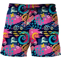 summer tropical fish shorts mens casual 3d fishing pants mens womens swimming and surfing shorts mens funny sports pants