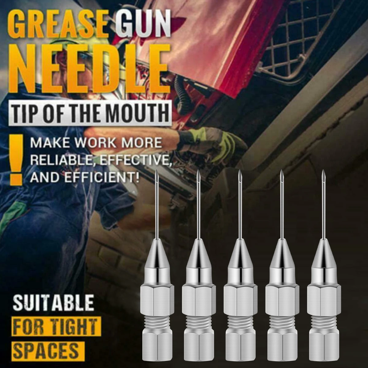 

Пистолет для смазки, 5 шт., диспенсер для наконечников игл, для мест, где наполнены маслом или трудно смазать, игла для носа, диспенсер для сма...